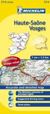 Michelin Map France: Haute-sane, Vosges 314