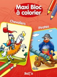 Double bloc à colorier Pirates / Chevaliers