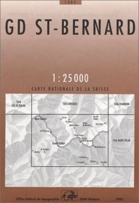 Carte de randonnée : Grand St-Bernard