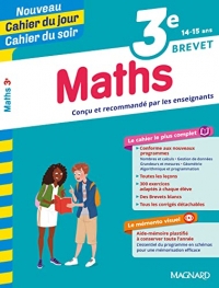 Maths 3e - Cahier du jour Cahier du soir
