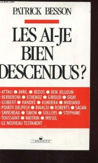 Les ai-je bien descendus?