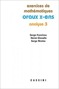 Analyse 3 oraux x-ens