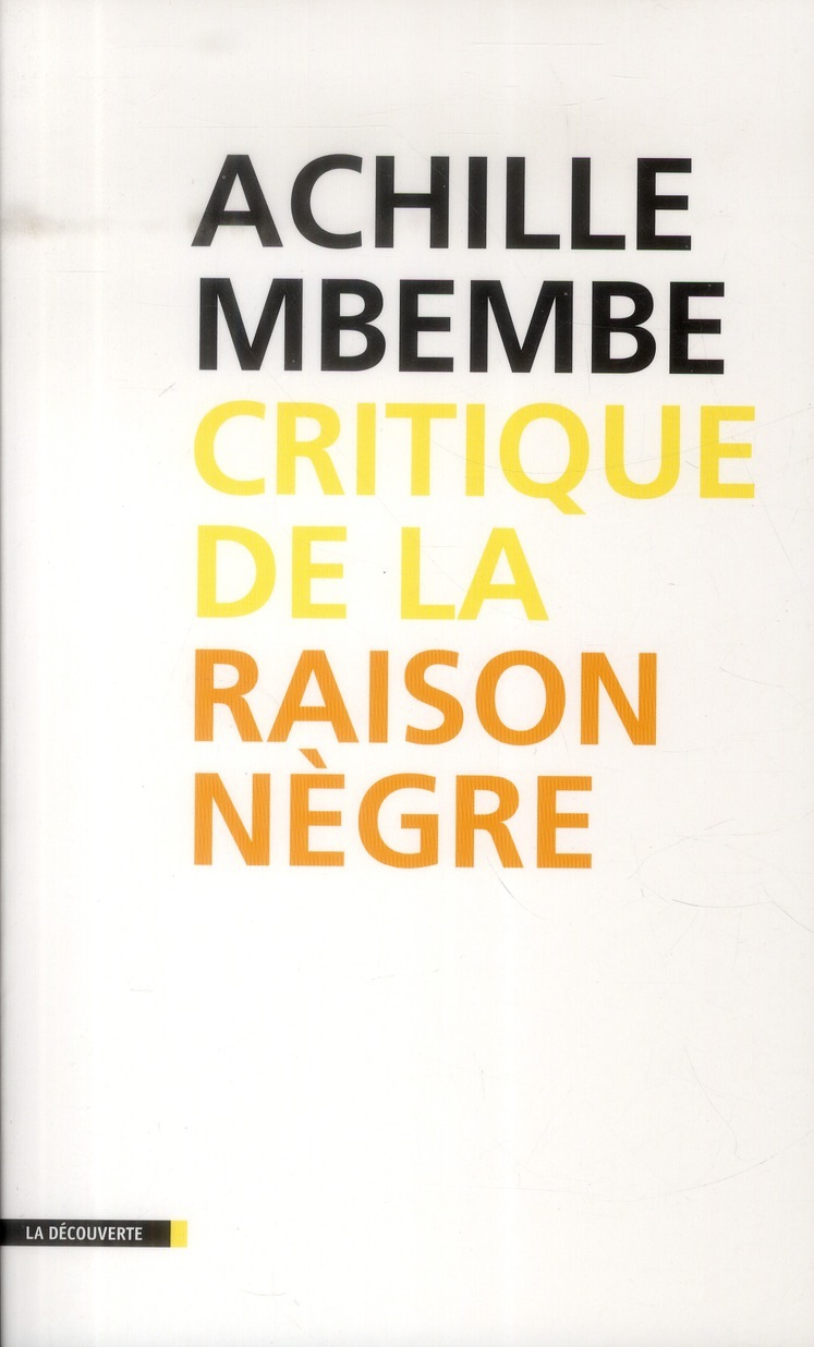 Critique de la raison nègre