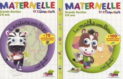 Maternelle et compagnie Grande Section 5/6 ans : Pack 2 volumes : Les maths avec Ben, c'est facile ! L'écriture avec Hugo, c'est facile !
