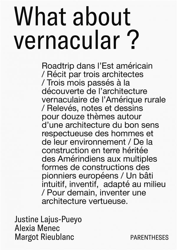 What about vernacular ?