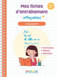 Mes fiches d’entraînement effaçables - Conjugaison