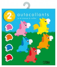 Je M'amuse à Coller - les Poneys - Dès 2 ans
