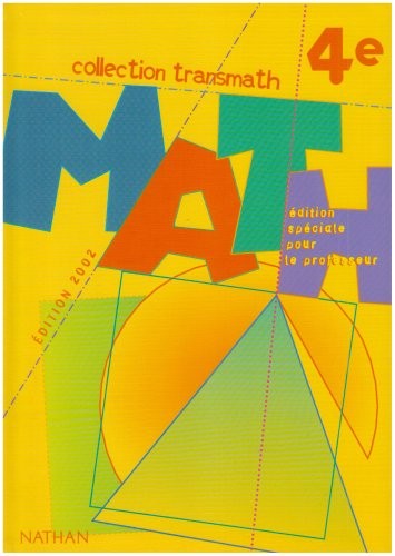 Transmath 4e 2002 professeur