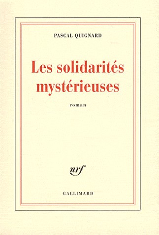 Les solidarités mystérieuses