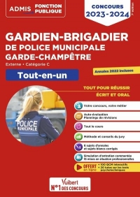 Concours Gardien-brigadier de police municipale et Garde-champêtre - Catégorie C - Tout-en-un: Concours externe 2024-2025