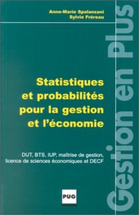 Statistiques et probabilités pour la gestion et l'économie