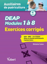 DEAP - Modules 1 à 8 - Exercices corrigés - QCM - QROC - Situations cliniques