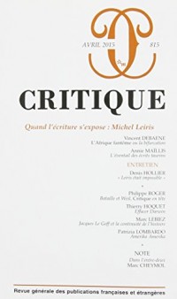 Revue critique 815
