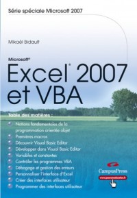 Excel 2007 et VBA