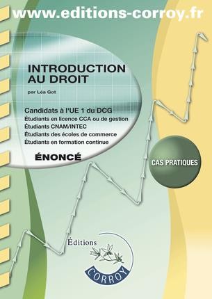 Introduction au droit UE 1 du DCG : Enoncé