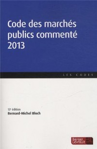Code des marchés publics commentés 2013