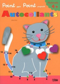 Point par point autocollants : le chat - Dès 4 ans