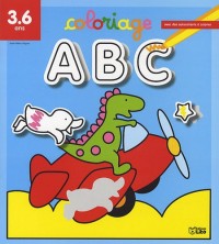 Un Coloriage avec des Autocollants a Colorier : l'Abécédaire - De 3 à 6 ans