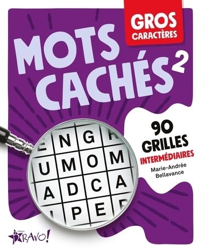 Gros caractères - Mots cachés 2: 90 grilles intermédiaires