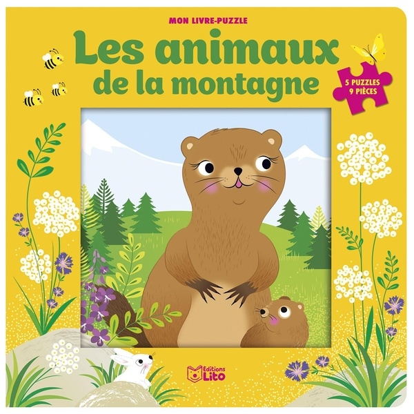 Livre puzzle 9p animaux montag