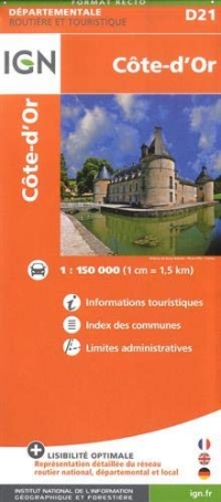Côte-d'Or : 1/150 000