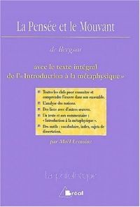 La pensée et le mouvant de Bergson