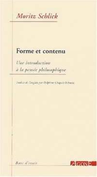Formes et contenu : Une introduction à la pensée philosophique