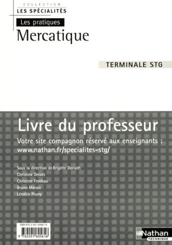 Mercatique Tle STG : Livre du professeur