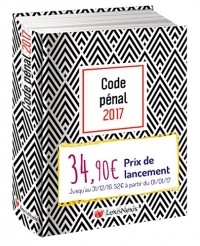 Code pénal 2017 - Jaquette graphik noir: Version Ebook incluse.
