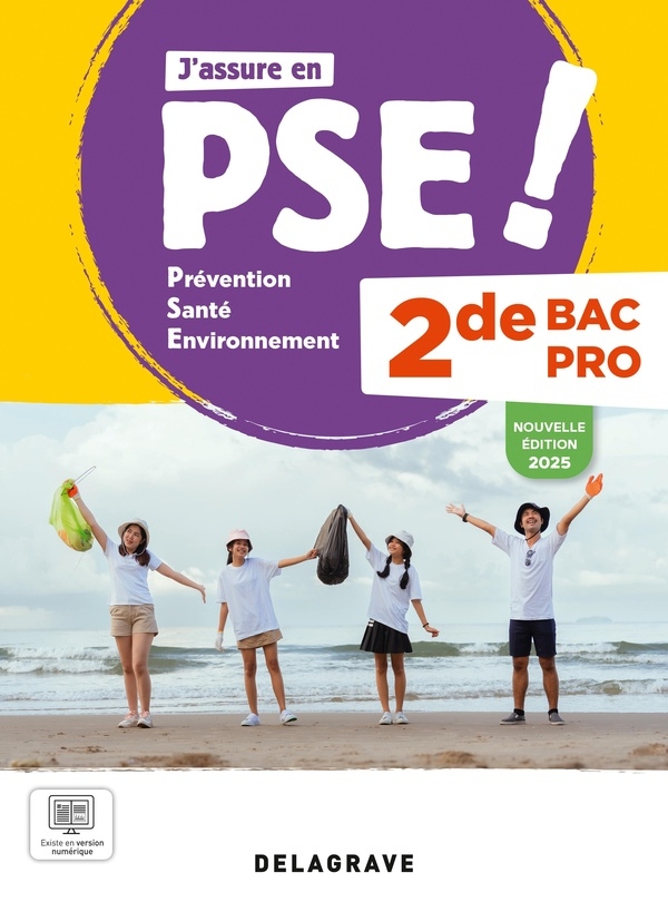 J'assure en Prévention Santé Environnement (PSE) 2de Bac Pro (2025) - Pochette élève