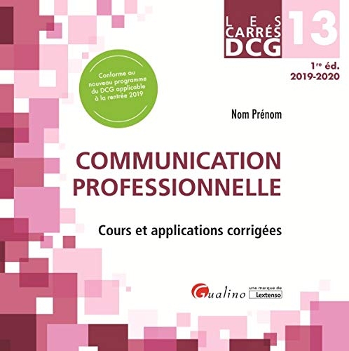 Communication professionnelle DCG 13