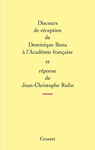Discours de réception à l'Académie française