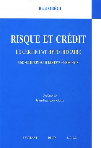 Risque et crédit - Le certificat hypothé