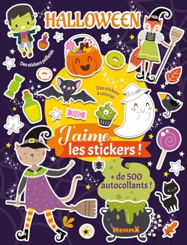 J'aime les stickers - Halloween - livre stickers - + de 500 stickers - Dès 3 ans