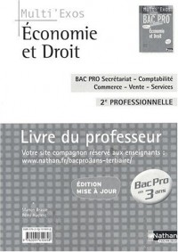 Economie et Droit 2e professionnelle 2009 : Livre du professeur