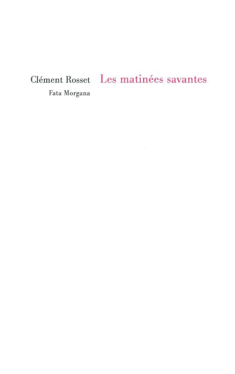 Les matinées savantes ; Discours sur l'écrithure