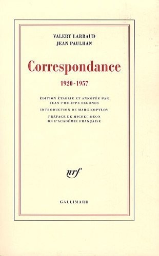Correspondance: (1920-1957)