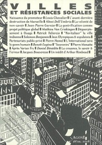 Agone, N° 38-39 : Villes et résistances sociales