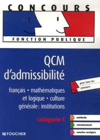 QCM d'admissibilité : Catégorie C