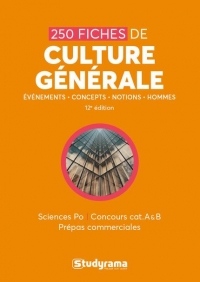 250 fiches de culture générale : Sciences po, concours cat A & B, prépas commerciales