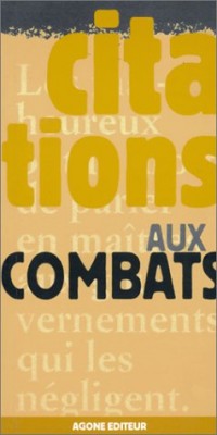 Citations aux combats