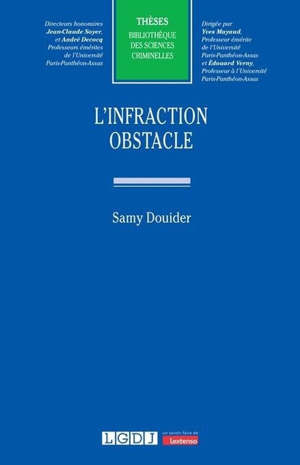 L’infraction obstacle (78)