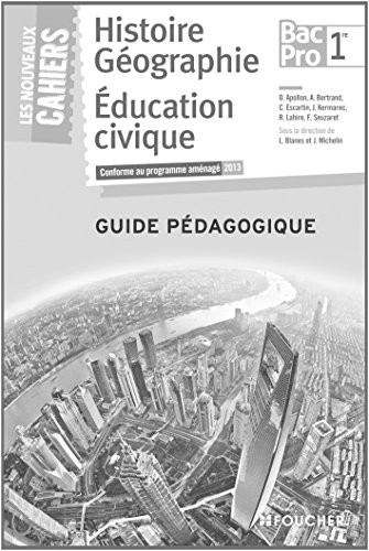 Les Nouveaux Cahiers Histoire-Géographie - Éducation civique 1re B.Pro Guide pédagogique