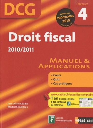 DROIT FISCAL - EPREUVE 4 DCG