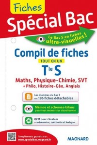 Compil de fiches tout en un Tle S : Maths, Physique-chimie, SVT, Philosophie, Histoire-géo, Anglais
