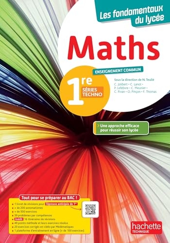 Mathématiques - enseignement commun - 1re séries techno (manuel) - Éd. 2025