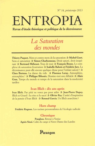 Entropia, N° 14, printemps 201 : La saturation des mondes