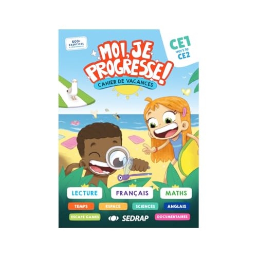 Cahier de vacances Moi, je progresse !  du CE1 vers le CE2