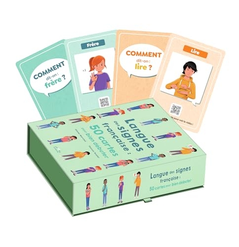 50 cartes pour débuter la langue des signes française: Une première découverte à la LSF dès 7 ans