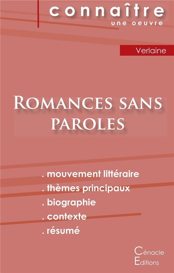 Fiche de lecture Romances sans paroles de Verlaine (Analyse littéraire de référence et résumé complet)
